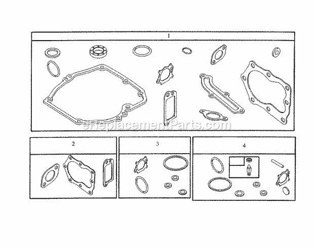 6hp Gasket Set Diagram and Parts List for 2200H (26A-024-100, 2200H) (2001) Cub Cadet Engine